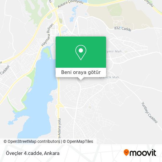 Öveçler 4.cadde harita