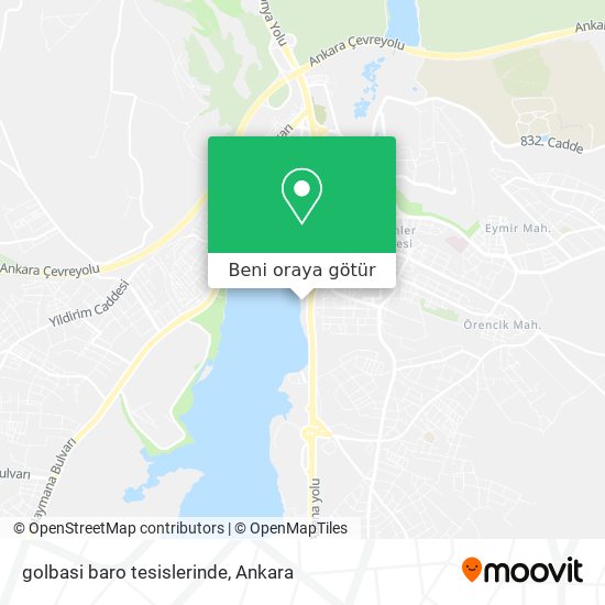 golbasi baro tesislerinde harita