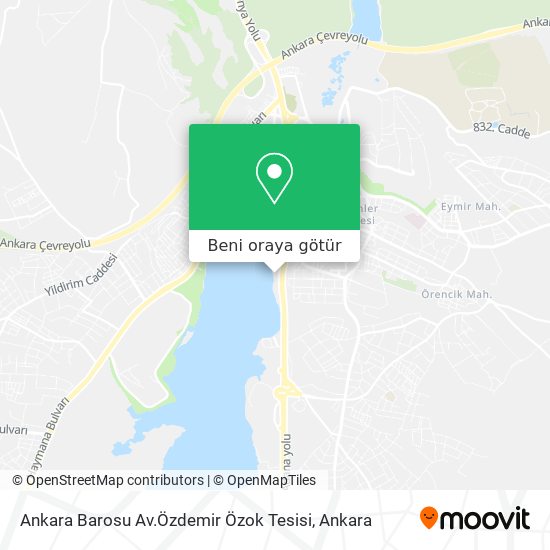 Ankara Barosu Av.Özdemir Özok Tesisi harita