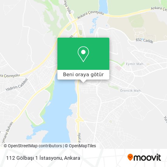 112 Gölbaşı 1 İstasyonu harita