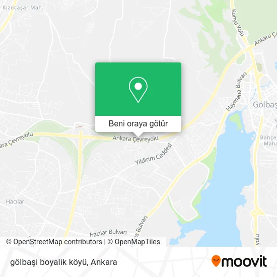 gölbaşi boyalik köyü harita