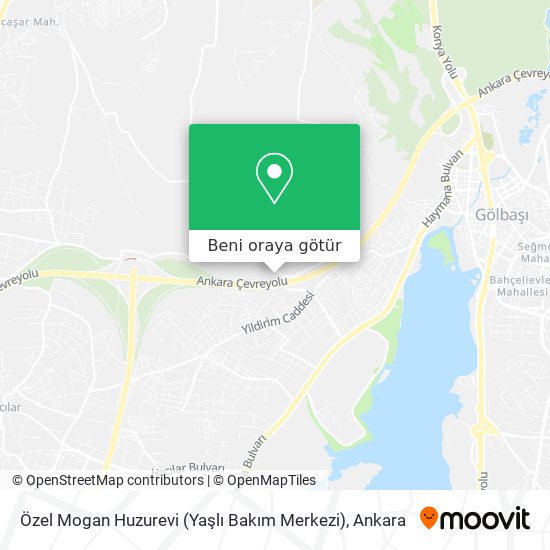 Özel Mogan Huzurevi (Yaşlı Bakım Merkezi) harita