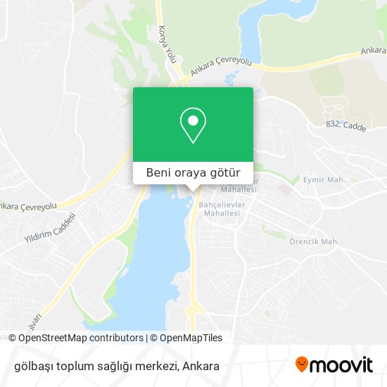 gölbaşı toplum sağlığı merkezi harita