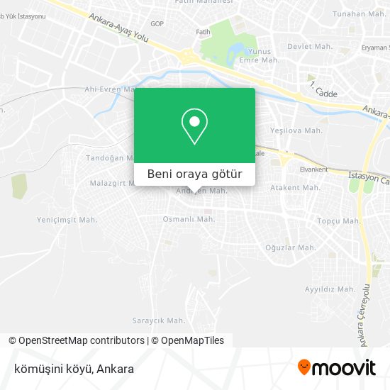 kömüşini köyü harita