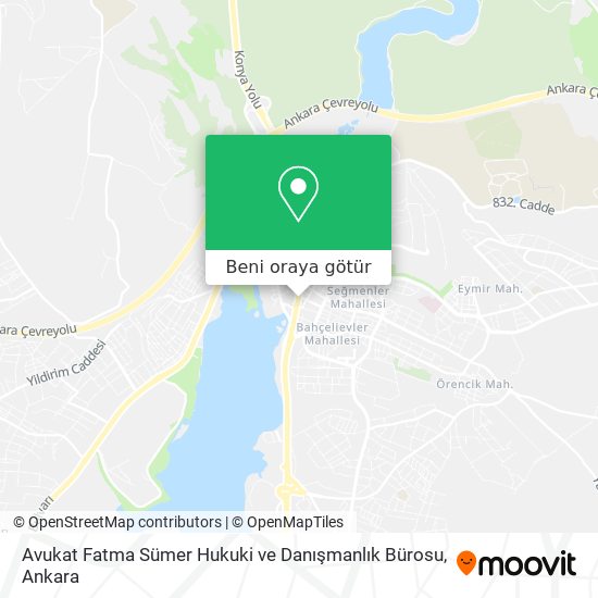 Avukat Fatma Sümer Hukuki ve Danışmanlık Bürosu harita