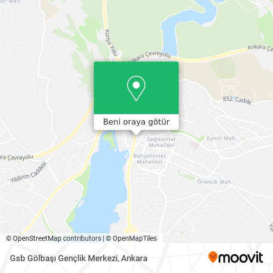 Gsb Gölbaşı Gençlik Merkezi harita