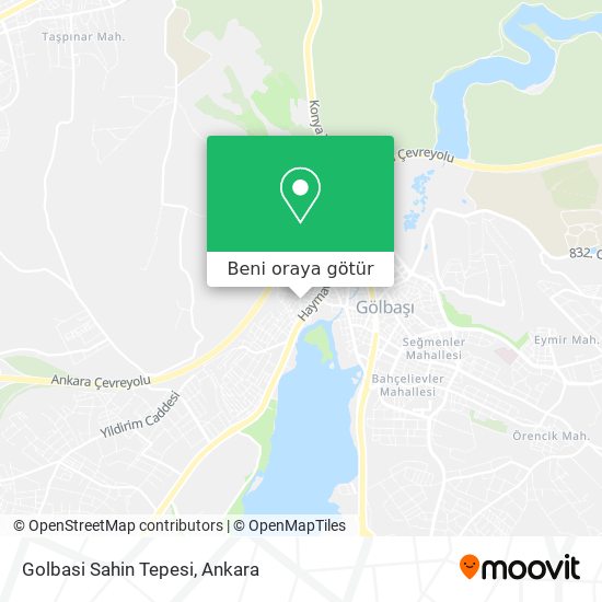 Golbasi Sahin Tepesi harita