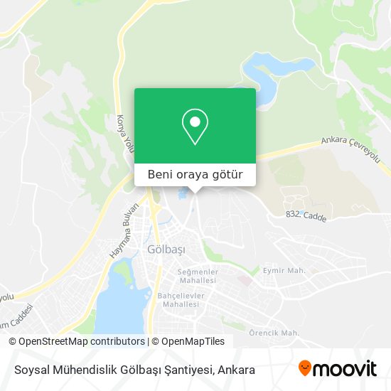 Soysal Mühendislik Gölbaşı Şantiyesi harita