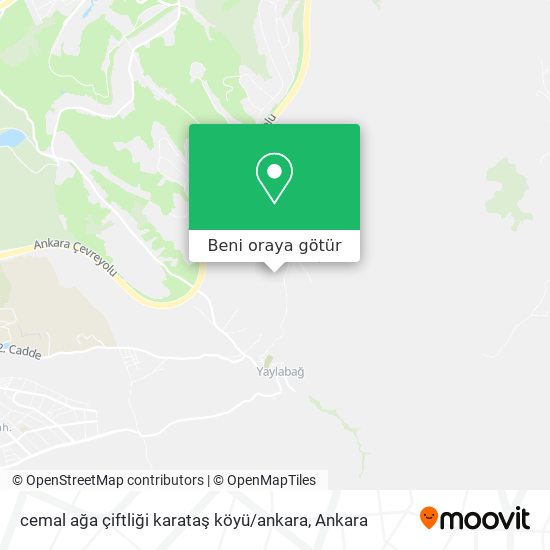 cemal ağa çiftliği karataş köyü / ankara harita