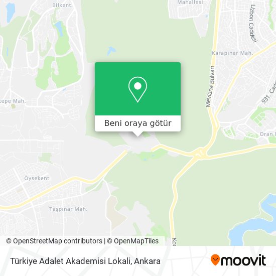 Türkiye Adalet Akademisi Lokali harita