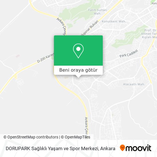 DORUPARK Sağlıklı Yaşam ve Spor Merkezi harita