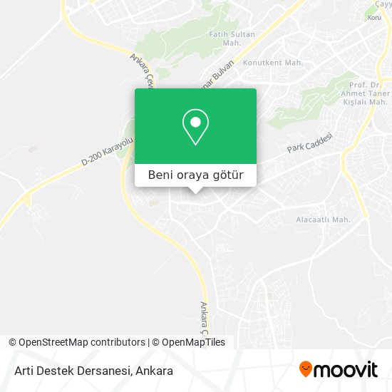 Arti Destek Dersanesi harita
