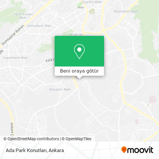 Ada Park Konutları harita