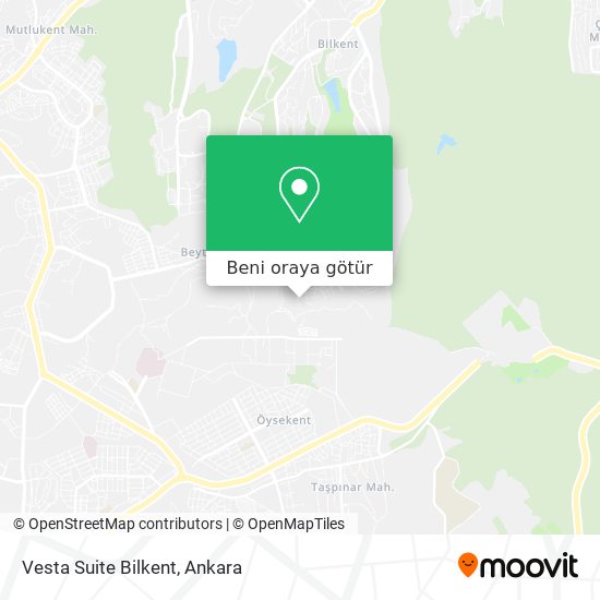 Vesta Suite Bilkent harita