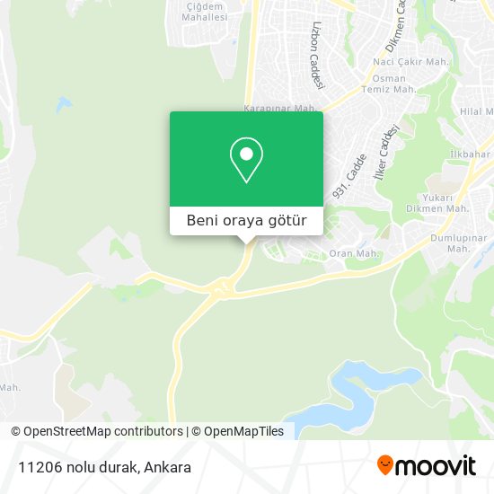 11206 nolu durak harita