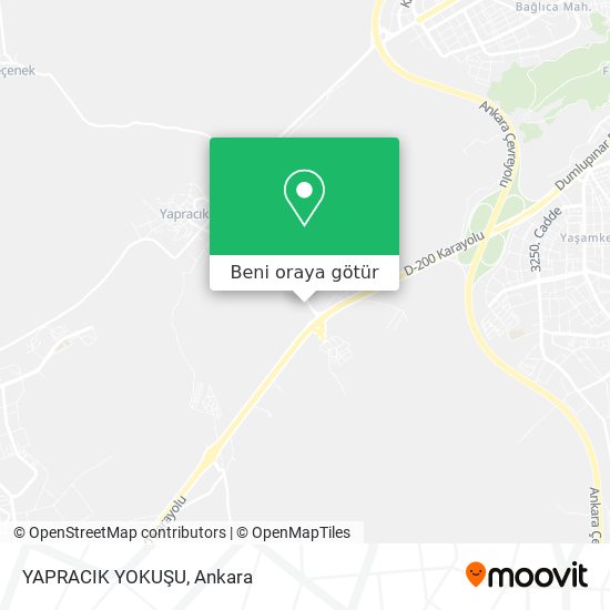 YAPRACIK YOKUŞU harita