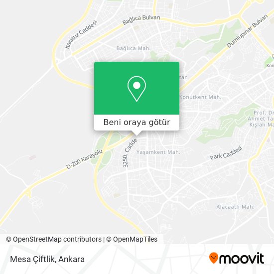 Mesa Çiftlik harita