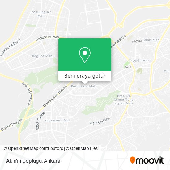 Akın'ın Çöplüğü harita