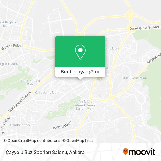 Çayyolu Buz Sporları Salonu harita