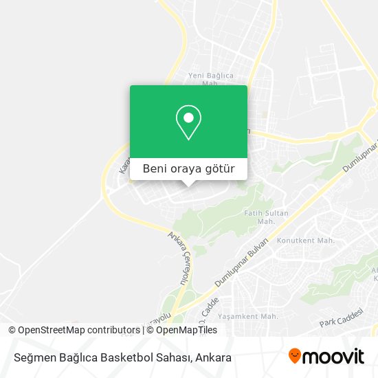 Seğmen Bağlıca Basketbol Sahası harita