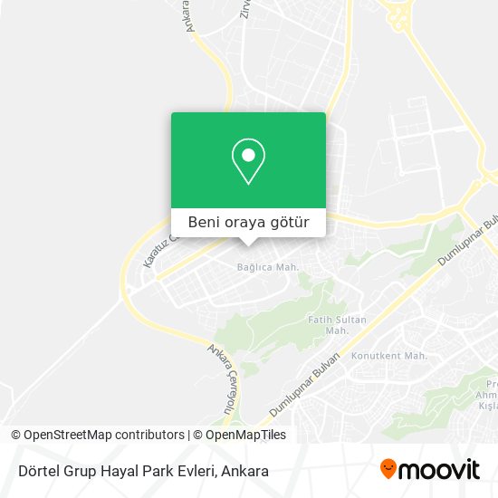 Dörtel Grup Hayal Park Evleri harita