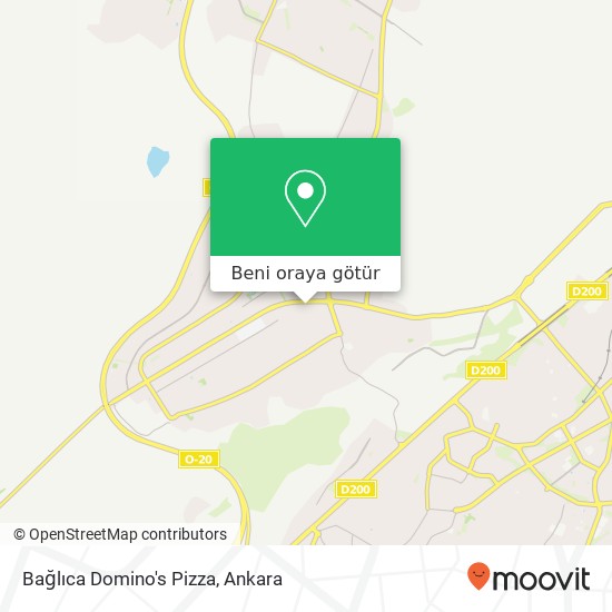 Bağlıca Domino's Pizza harita
