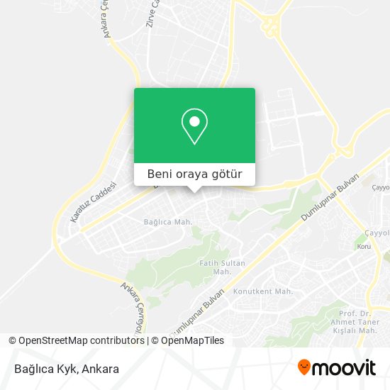 Bağlıca Kyk harita