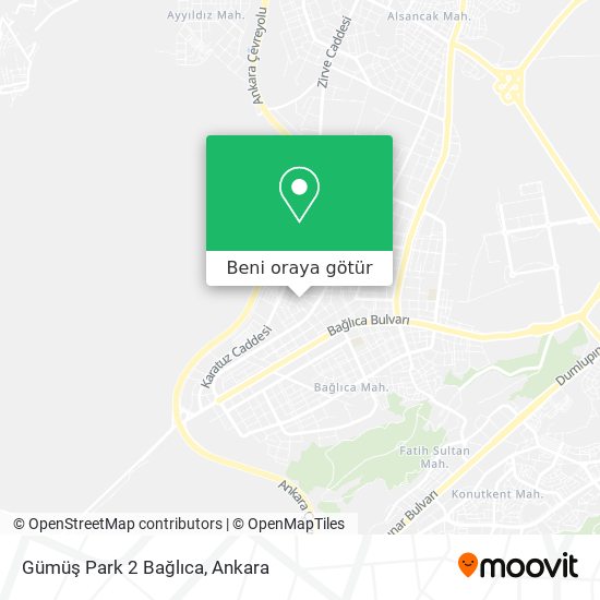 Gümüş Park 2 Bağlıca harita