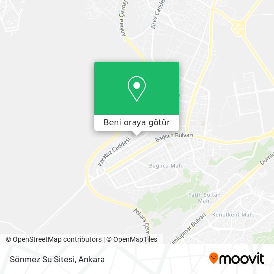 Sönmez Su Sitesi harita