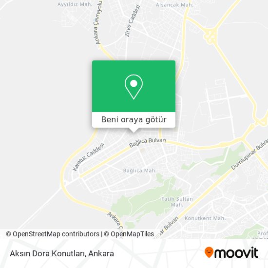 Aksın Dora Konutları harita