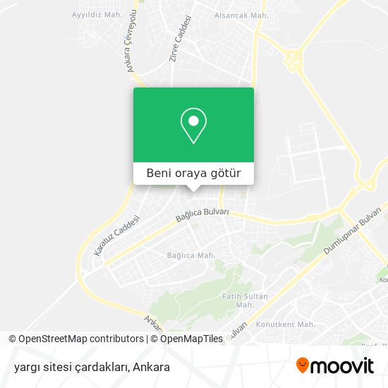yargı sitesi çardakları harita