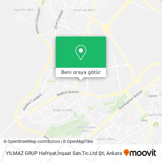 YILMAZ GRUP Hafriyat,İnşaat San.Tic.Ltd.Şti harita