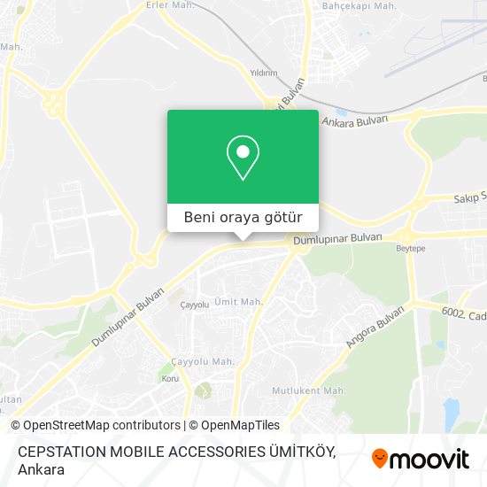 CEPSTATION MOBILE ACCESSORIES ÜMİTKÖY harita