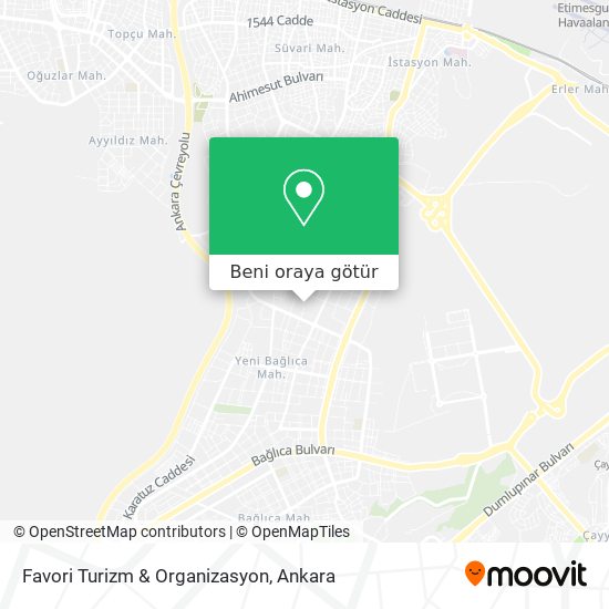Favori Turizm & Organizasyon harita