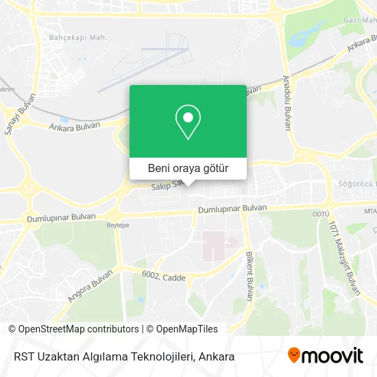 RST Uzaktan Algılama Teknolojileri harita