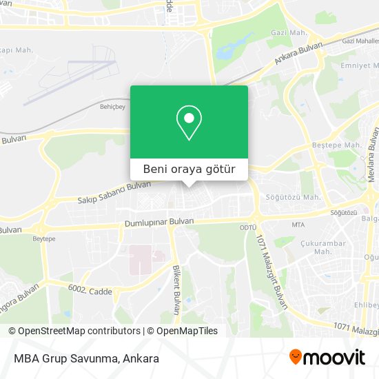 MBA Grup Savunma harita