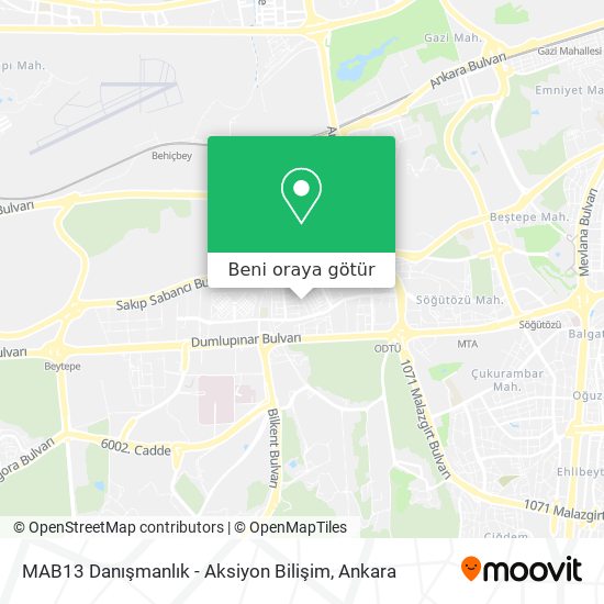 MAB13 Danışmanlık - Aksiyon Bilişim harita