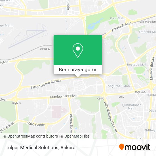 Tulpar Medical Solutions harita