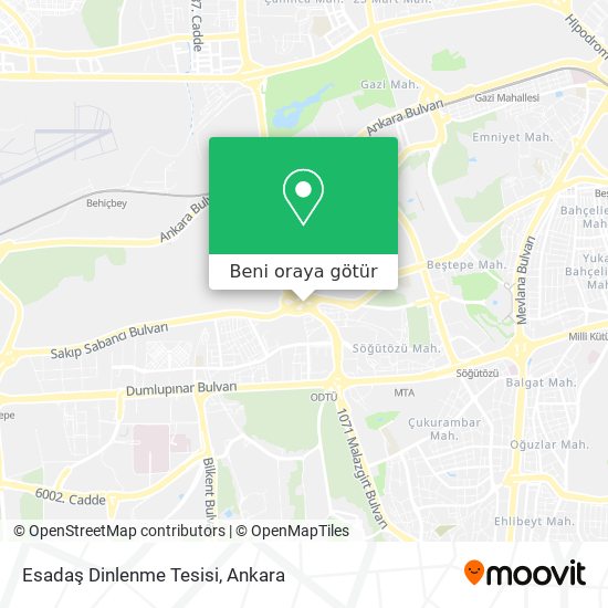 Esadaş Dinlenme Tesisi harita