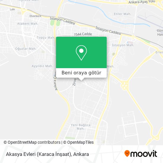 Akasya Evleri  (Karaca İnşaat) harita