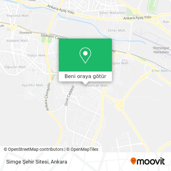 Simge Şehir Sitesi harita