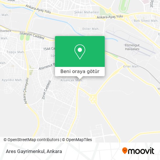 Ares Gayrimenkul harita