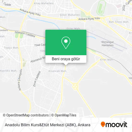 Anadolu Bilim Kurs&Etüt Merkezi (ABK) harita