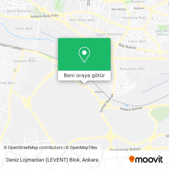 Deniz Lojmanları (LEVENT) Blok harita