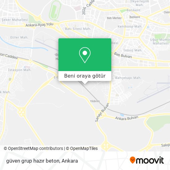 güven grup hazır beton harita