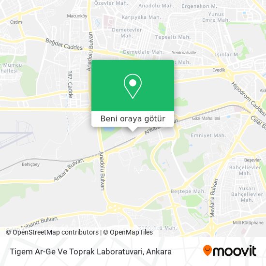 Tigem Ar-Ge Ve Toprak Laboratuvari harita