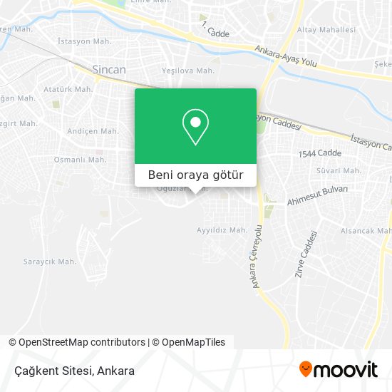 Çağkent Sitesi harita