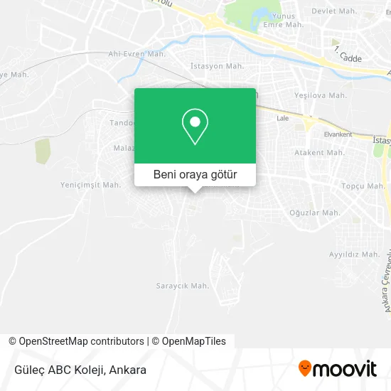 Güleç ABC Koleji harita