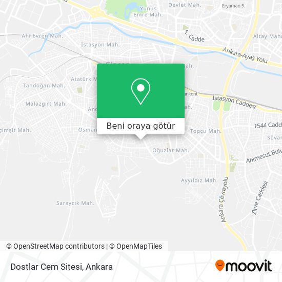 Dostlar Cem Sitesi harita
