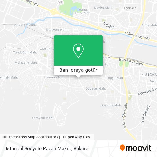 Istanbul Sosyete Pazarı Makro harita